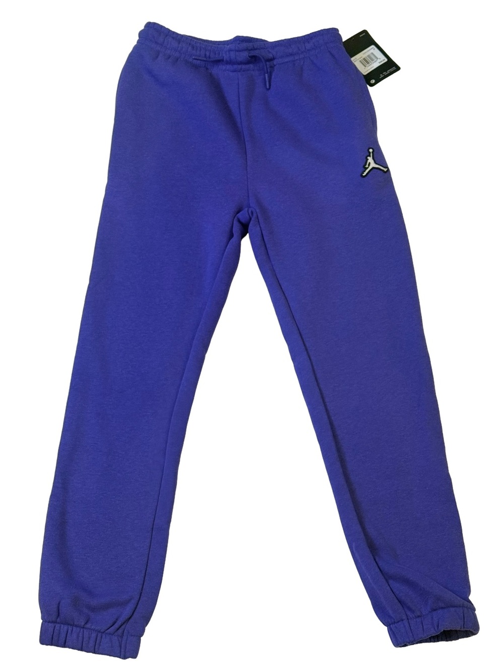 Jordan Jumpman Boys Fleece Joggers Pants Dark Concord Purple Medium 10-12 NWT